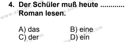 Almanca 2 Dersi 2011 - 2012 Yılı 1. Dönem Sınav Soruları 4. Soru