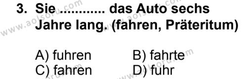 Almanca 2 Dersi 2013 - 2014 Yılı 1. Dönem Sınav Soruları 3. Soru