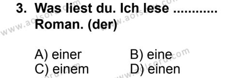 Almanca 3 Dersi 2011 - 2012 Yılı 1. Dönem Sınav Soruları 3. Soru