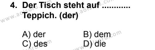 Almanca 3 Dersi 2011-2012 Yılı 1. Dönem Sınavı 4. Soru