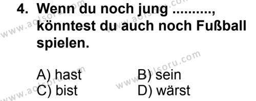 Almanca 6 Dersi 2012 - 2013 Yılı Ek Sınav Soruları 4. Soru