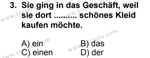 Almanca 7 Dersi 2011 - 2012 Yılı Ek Sınav Soruları 3. Soru