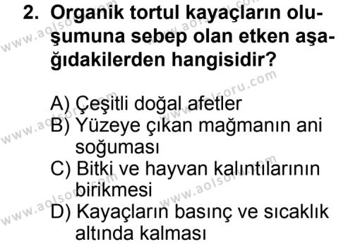 Coğrafya 3 Dersi 2013 - 2014 Yılı 2. Dönem Sınav Soruları 2. Soru