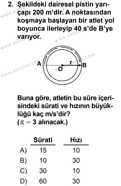 Fizik 2 Dersi 2013 - 2014 Yılı 2. Dönem Sınav Soruları 2. Soru