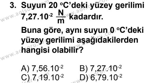 Fizik 3 Dersi 2013 - 2014 Yılı 3. Dönem Sınav Soruları 3. Soru