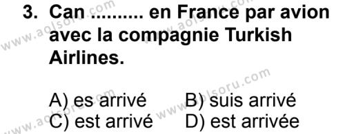 Fransızca 1 Dersi 2011 - 2012 Yılı 1. Dönem Sınav Soruları 3. Soru