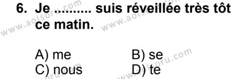 Fransızca 1 Dersi 2011-2012 Yılı 2. Dönem Sınavı 6. Soru