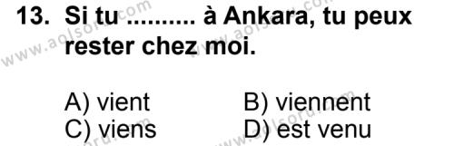 Fransızca 1 Dersi 2011-2012 Yılı 2. Dönem Sınavı 13. Soru