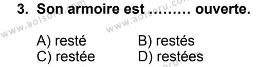 Fransızca 1 Dersi 2012 - 2013 Yılı 2. Dönem Sınav Soruları 3. Soru