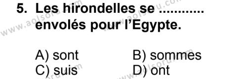 Fransızca 1 Dersi 2013-2014 Yılı 1. Dönem Sınavı 5. Soru