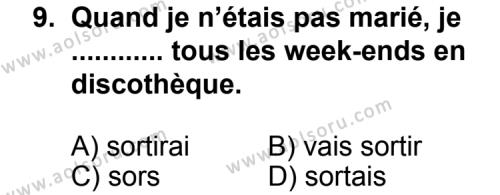 Fransızca 6 Dersi 2013-2014 Yılı 1. Dönem Sınavı 9. Soru