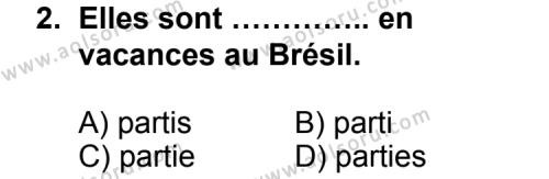 Fransızca 7 Dersi 2011 - 2012 Yılı 3. Dönem Sınav Soruları 2. Soru