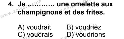 Fransızca 8 Dersi 2012 - 2013 Yılı 2. Dönem Sınav Soruları 4. Soru