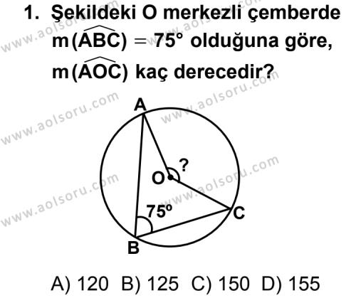 Geometri 2 Dersi 2011 - 2012 Yılı 1. Dönem Sınav Soruları 1. Soru