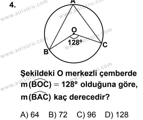 Geometri 2 Dersi 2012-2013 Yılı 2. Dönem Sınavı 4. Soru