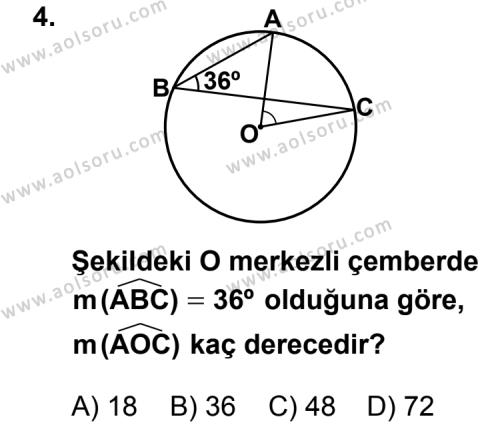 Geometri 2 Dersi 2012 - 2013 Yılı 3. Dönem Sınav Soruları 4. Soru