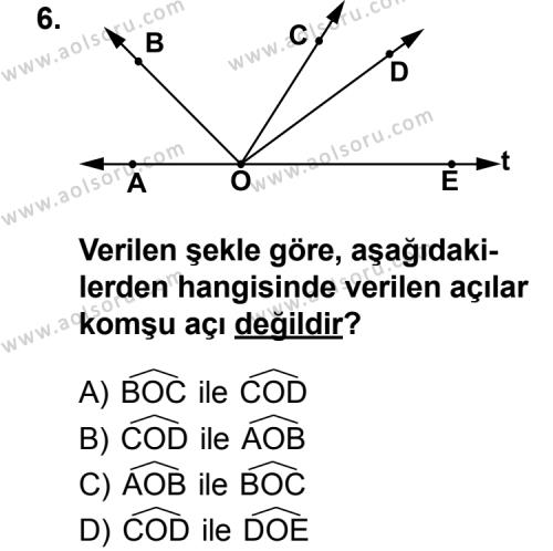 Geometri 3 Dersi 2014-2015 Yılı 3. Dönem Sınavı 6. Soru