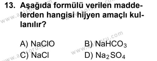 Kimya 4 Dersi 2016-2017 Yılı 1. Dönem Sınavı 13. Soru