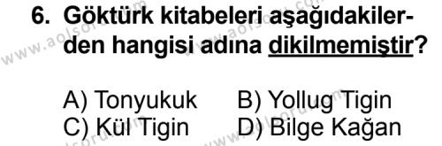 Seçmeli Türk Edebiyatı 3 Dersi 2012-2013 Yılı 2. Dönem Sınavı 6. Soru