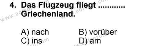 Seçmeli Yabancı Dil Almanca 3 Dersi 2011 - 2012 Yılı 3. Dönem Sınav Soruları 4. Soru