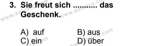 Seçmeli Yabancı Dil Almanca 5 Dersi 2011 - 2012 Yılı 3. Dönem Sınav Soruları 3. Soru
