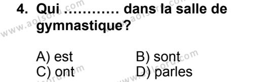 Seçmeli Yabancı Dil Fransızca 3 Dersi 2011 - 2012 Yılı Ek Sınav Soruları 4. Soru