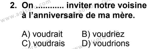 Seçmeli Yabancı Dil Fransızca 8 Dersi 2013 - 2014 Yılı 2. Dönem Sınav Soruları 2. Soru