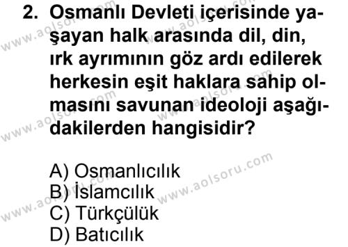 Türk Edebiyatı 6 Dersi 2013 - 2014 Yılı 3. Dönem Sınav Soruları 2. Soru